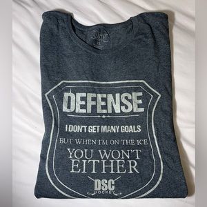 Men’s hockey tee shirt. Funny saying